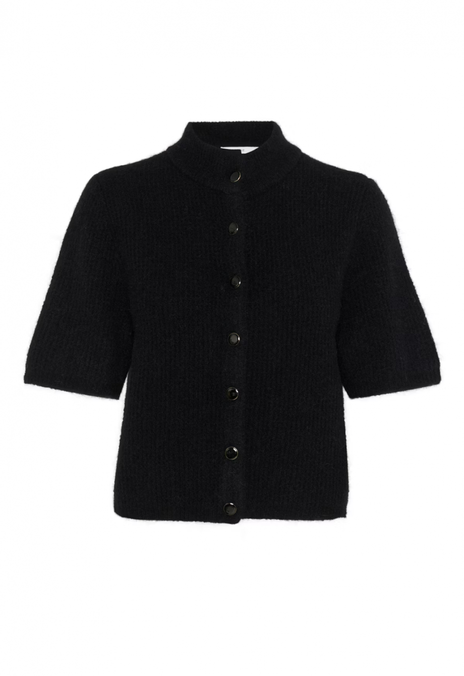 Alpha ss short cardigan - Black