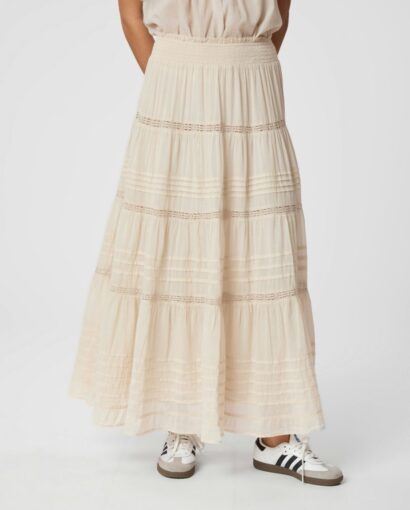 Felicia S Voile skirt - Ivory