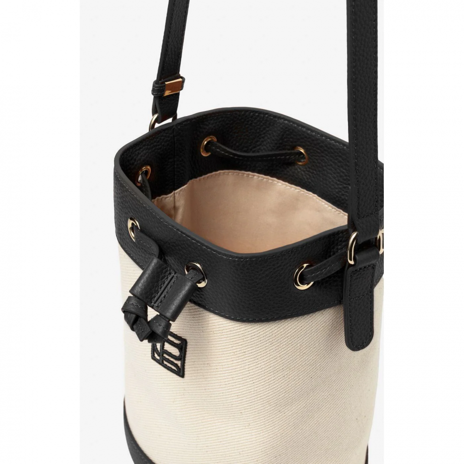 Canvas bucket bag - Black