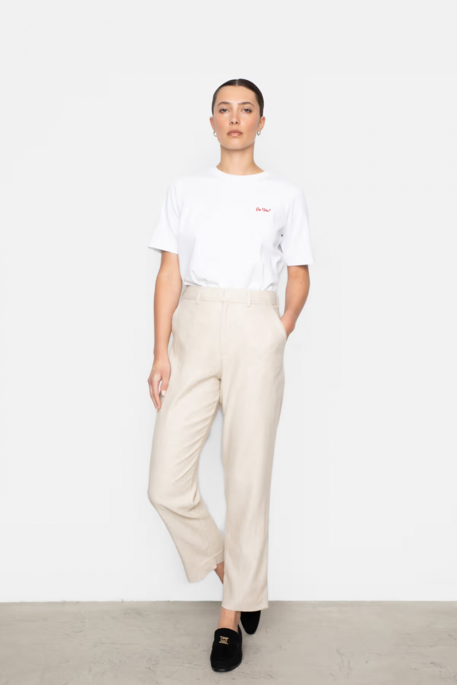 Alicia trouser - Light sand