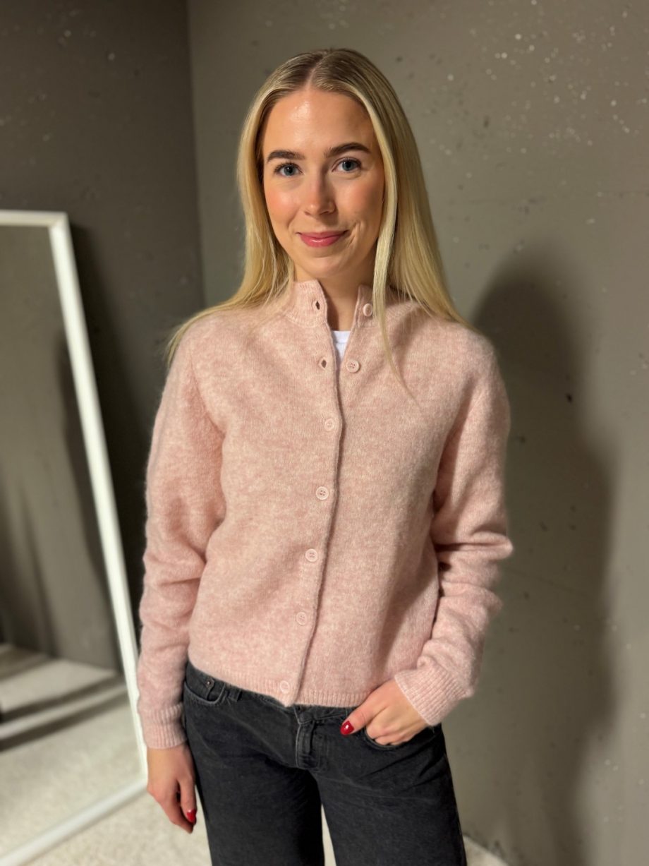 Debbie cardigan - Rose grey melang