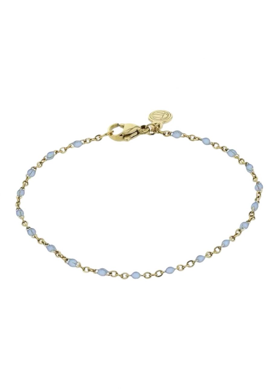 The blue bead bracelet - Light blue