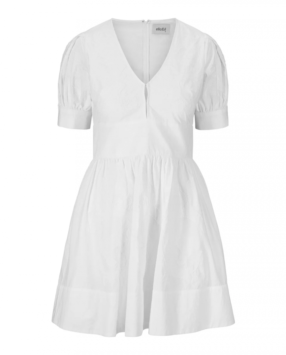 Zenda EMB dress - White