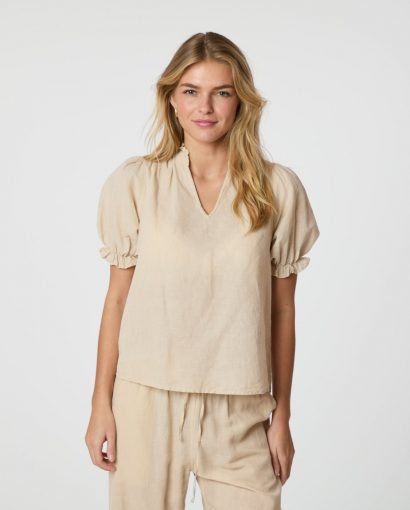Odesa Linen Blouse  - Sand