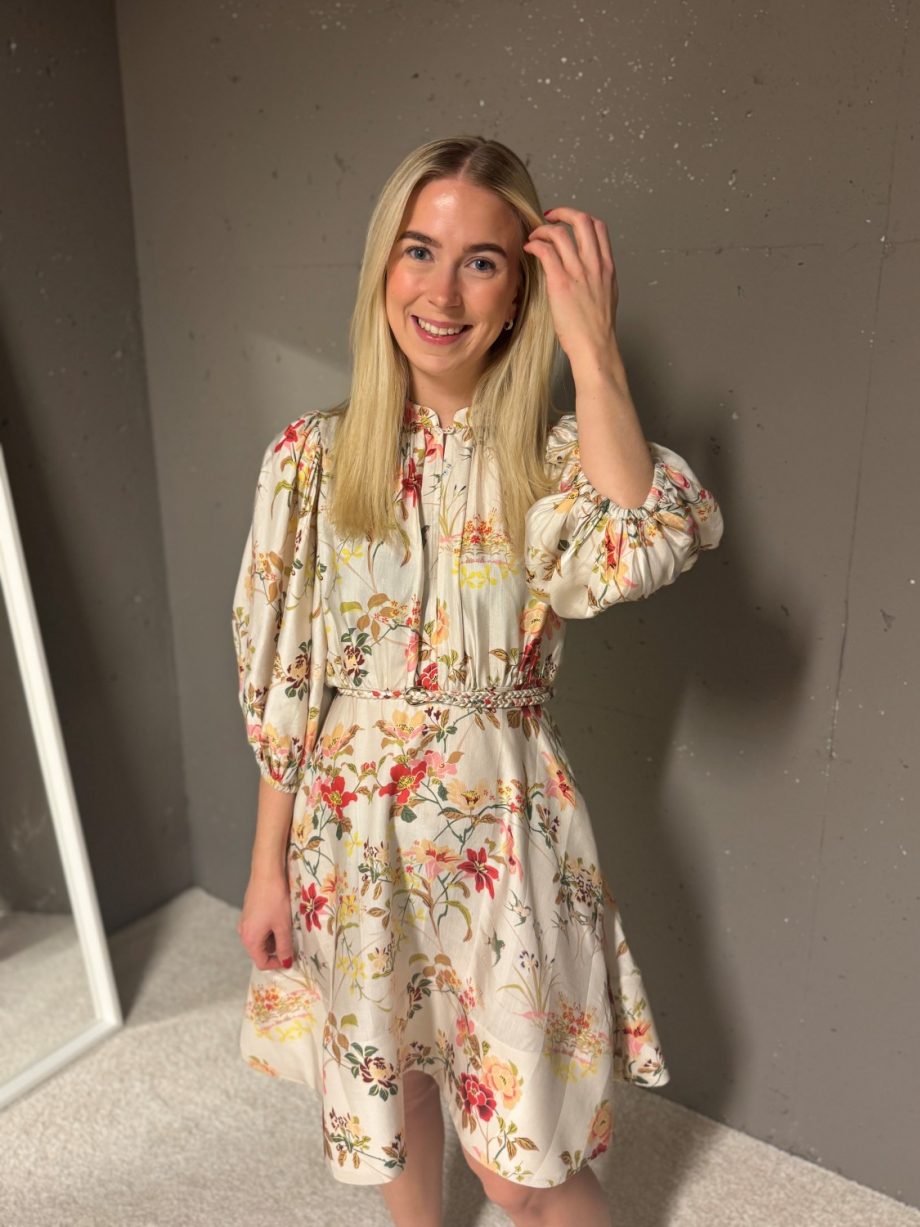 Viscose belt dress - Botanical