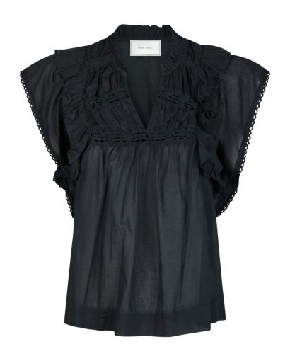 Jayla S voile top - Navy