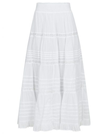 Felicia S Voile skirt - White