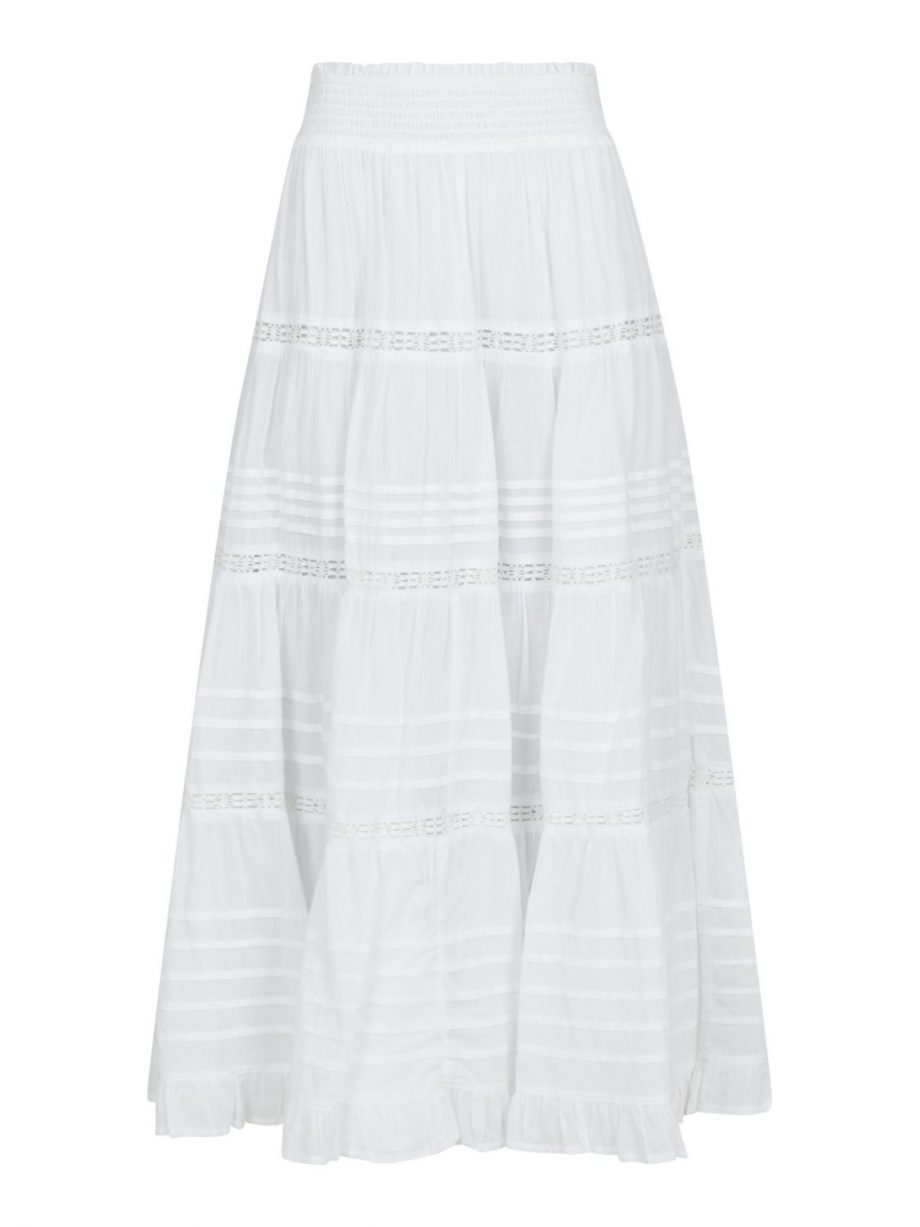 Felicia S Voile skirt - White