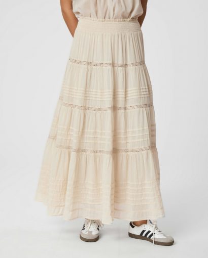 Felicia S Voile skirt - Ivory