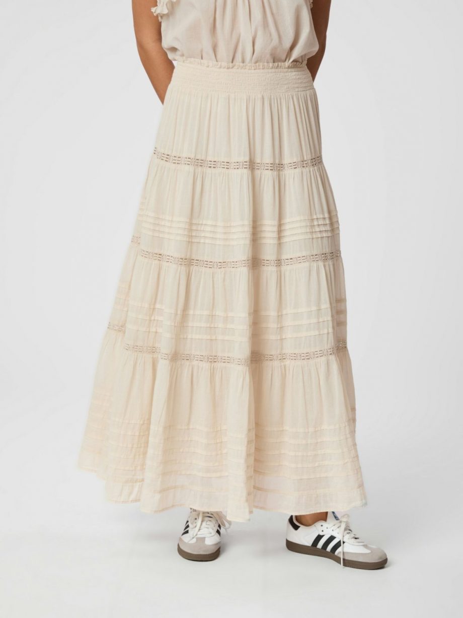 Felicia S Voile skirt - Ivory