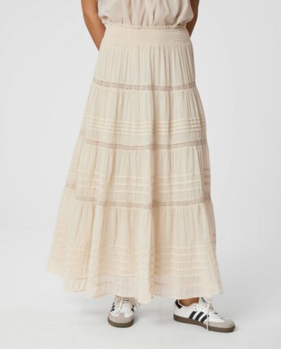 Felicia S Voile skirt - Ivory