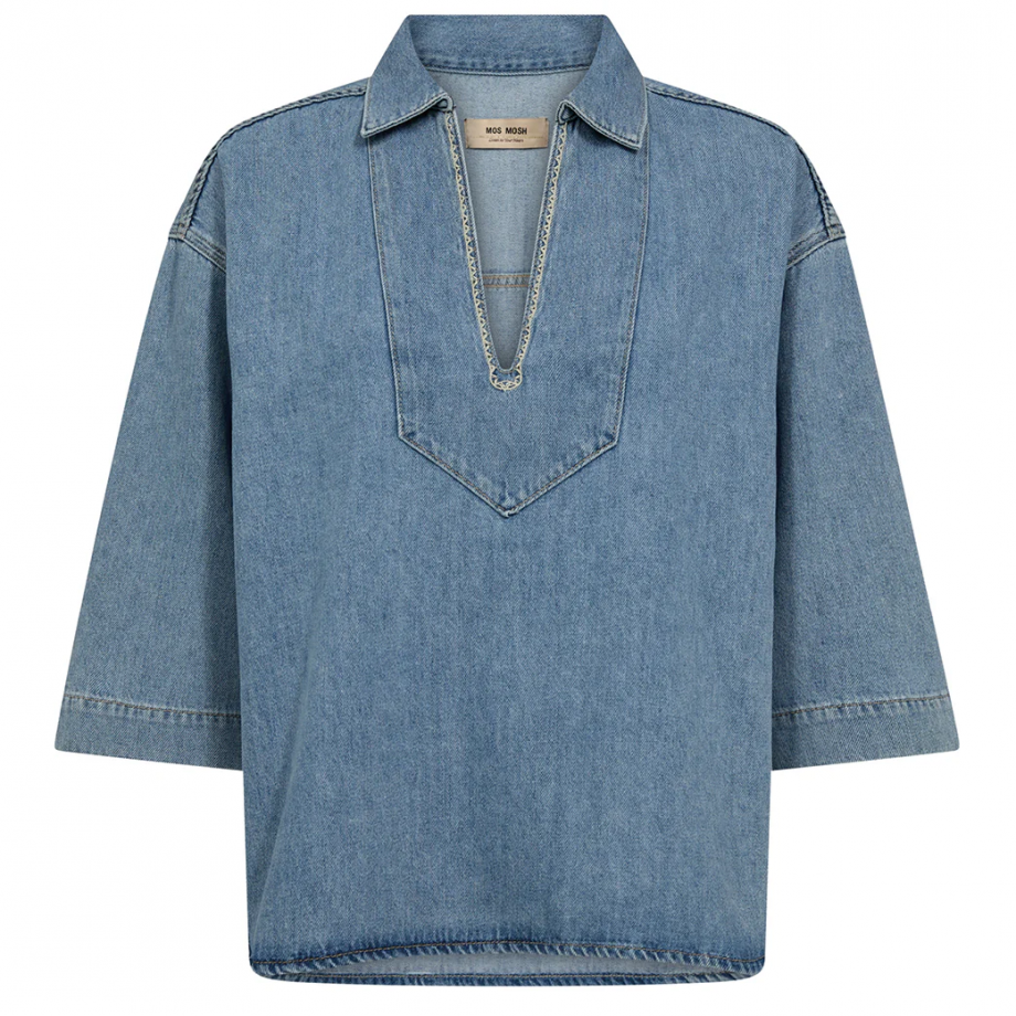 Merla deco shirt - Light blue