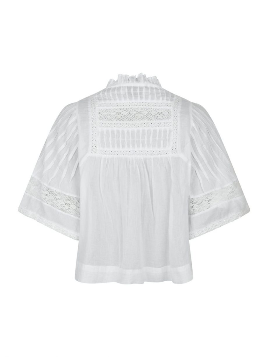Siama S voile blouse - White