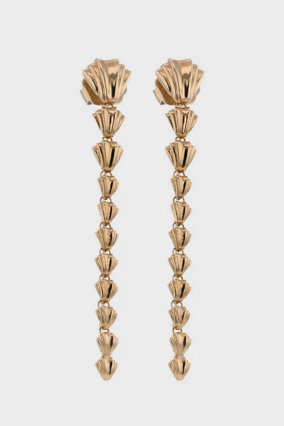 The long shell earrings - Gold