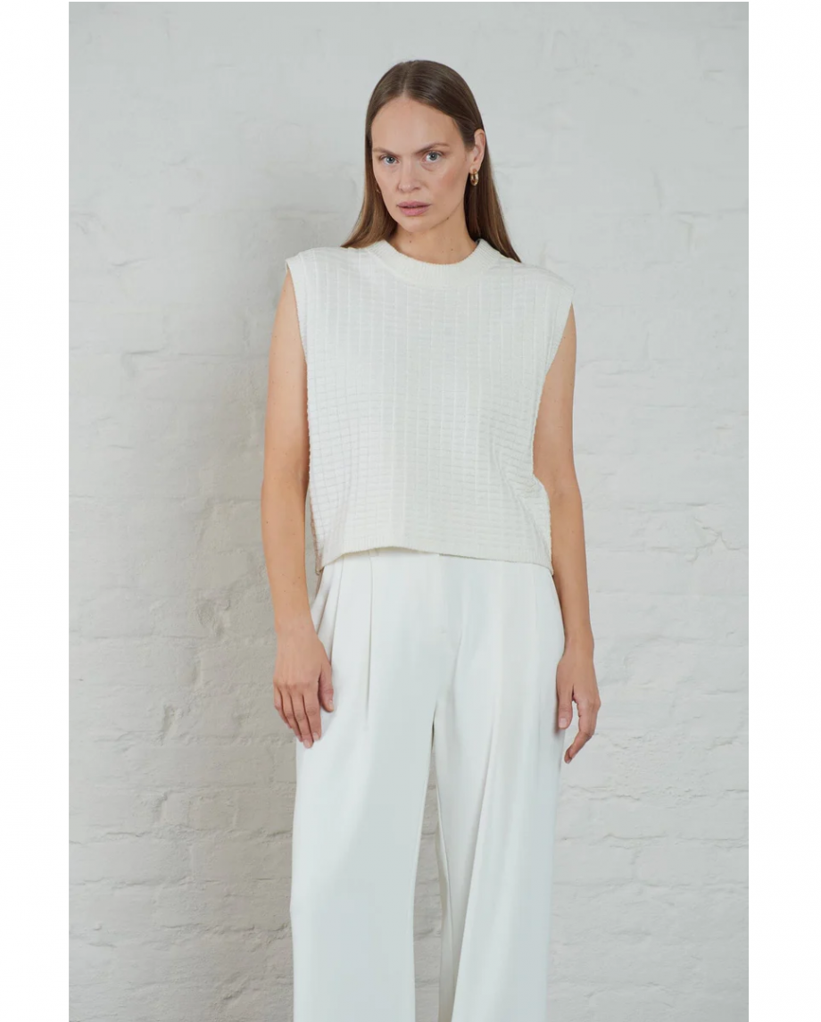 Lux vest - Ecru
