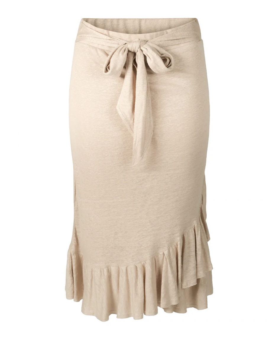 Jae Linen Skirt - Beige