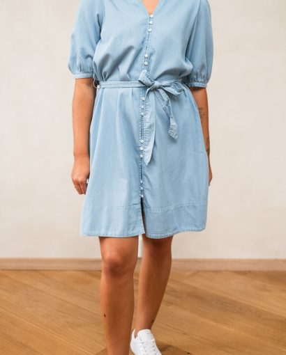 Pernille 2/4 shirt dress - Light blue