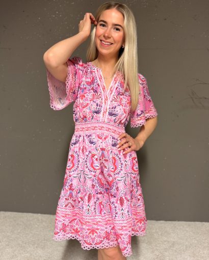 Katelyn linen dress - Pink