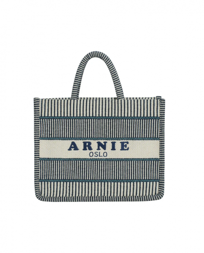 Porto medium tote - Blue stripe