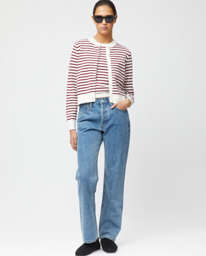 Classic cotton cardigan - Winetasting