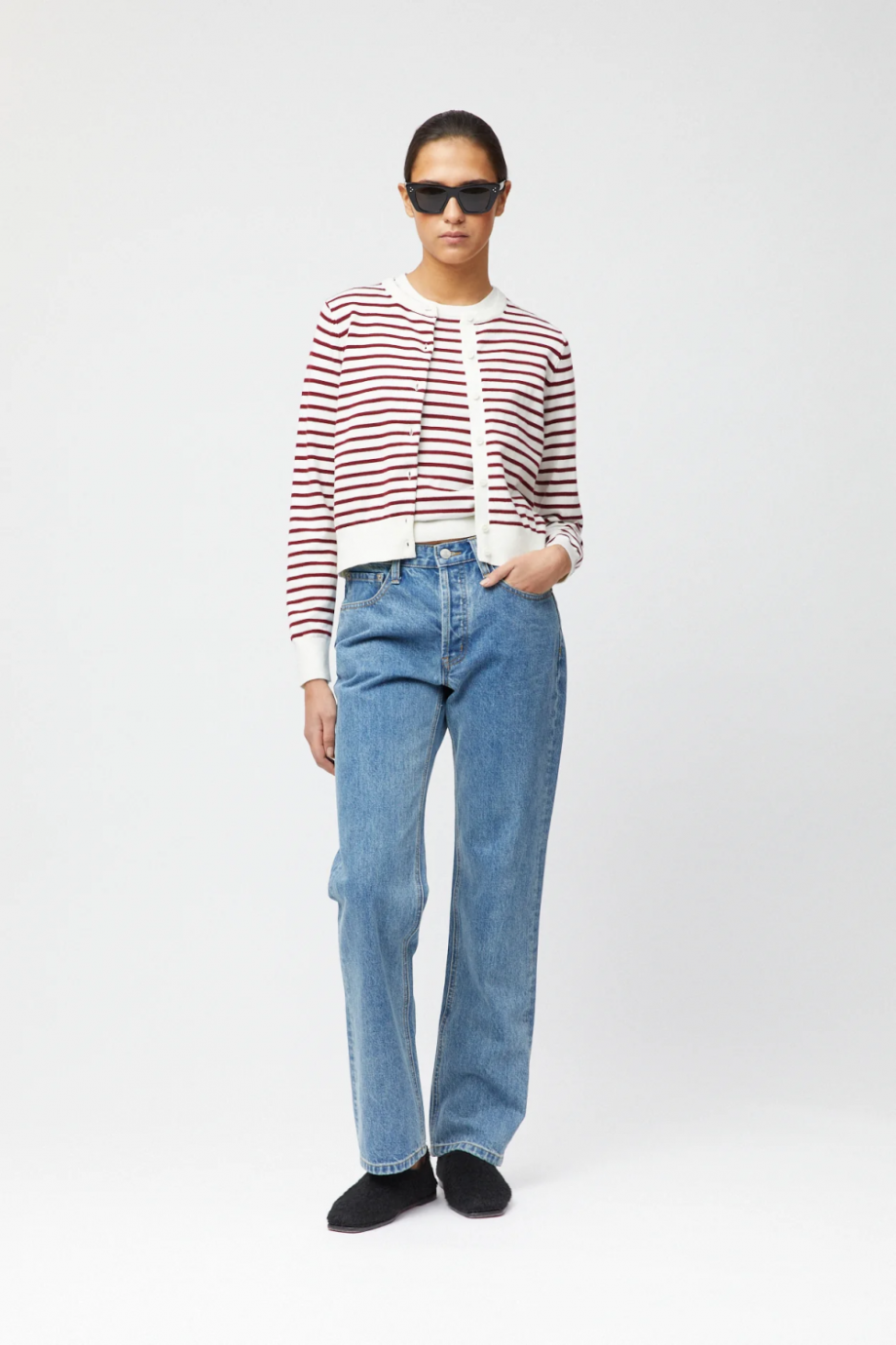 Classic cotton cardigan - Winetasting