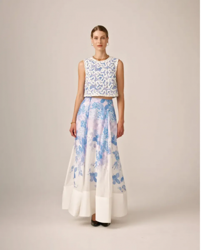 Organza maxi skjørt - Skylight
