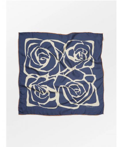 Rosea Sia scarf - Navy blazer