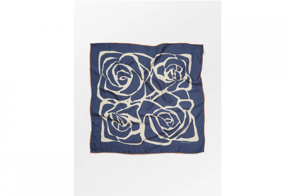 Rosea Sia scarf - Navy blazer