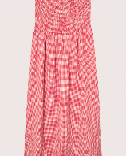 Indiana long smock skirt - Poppy red