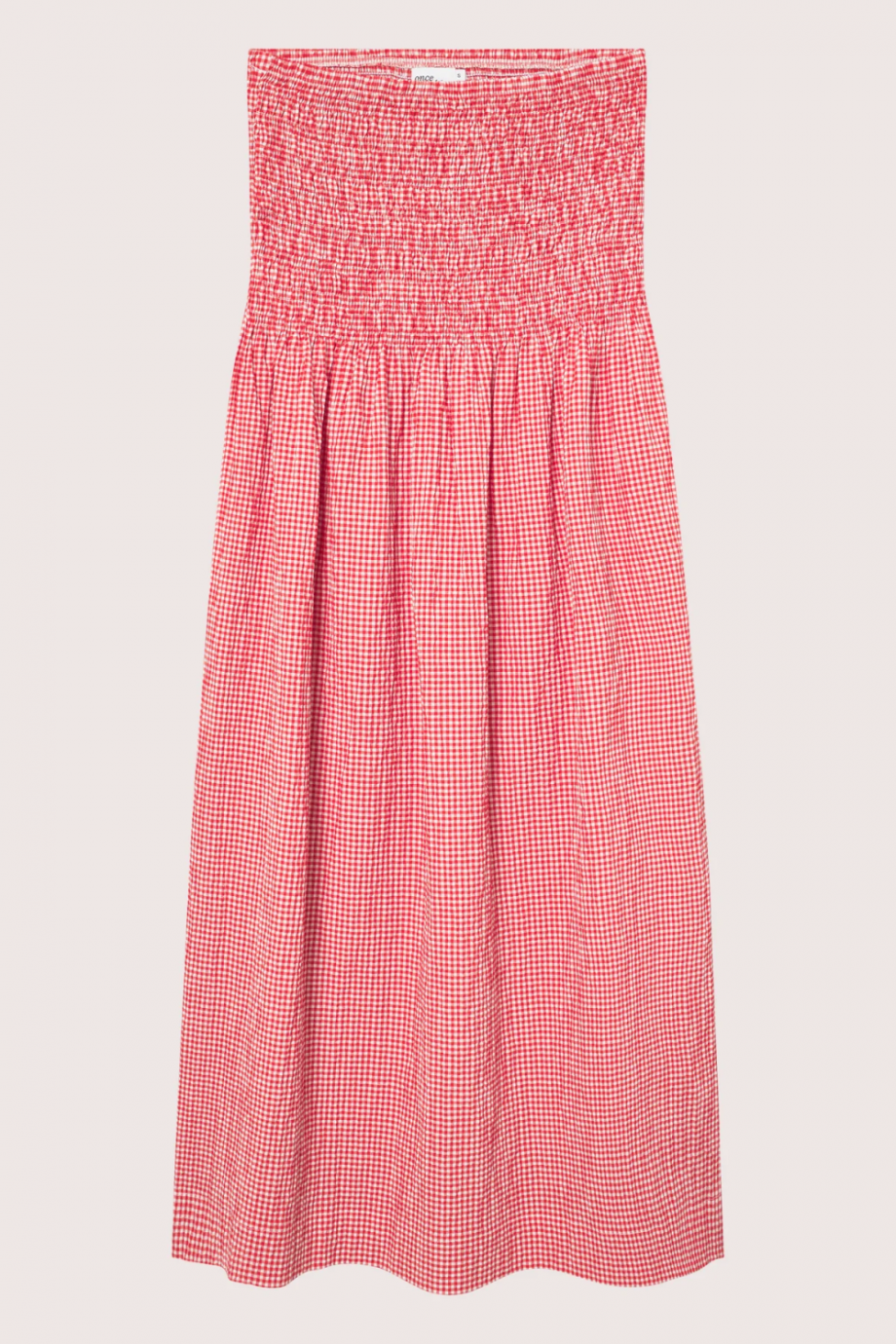 Indiana long smock skirt - Poppy red