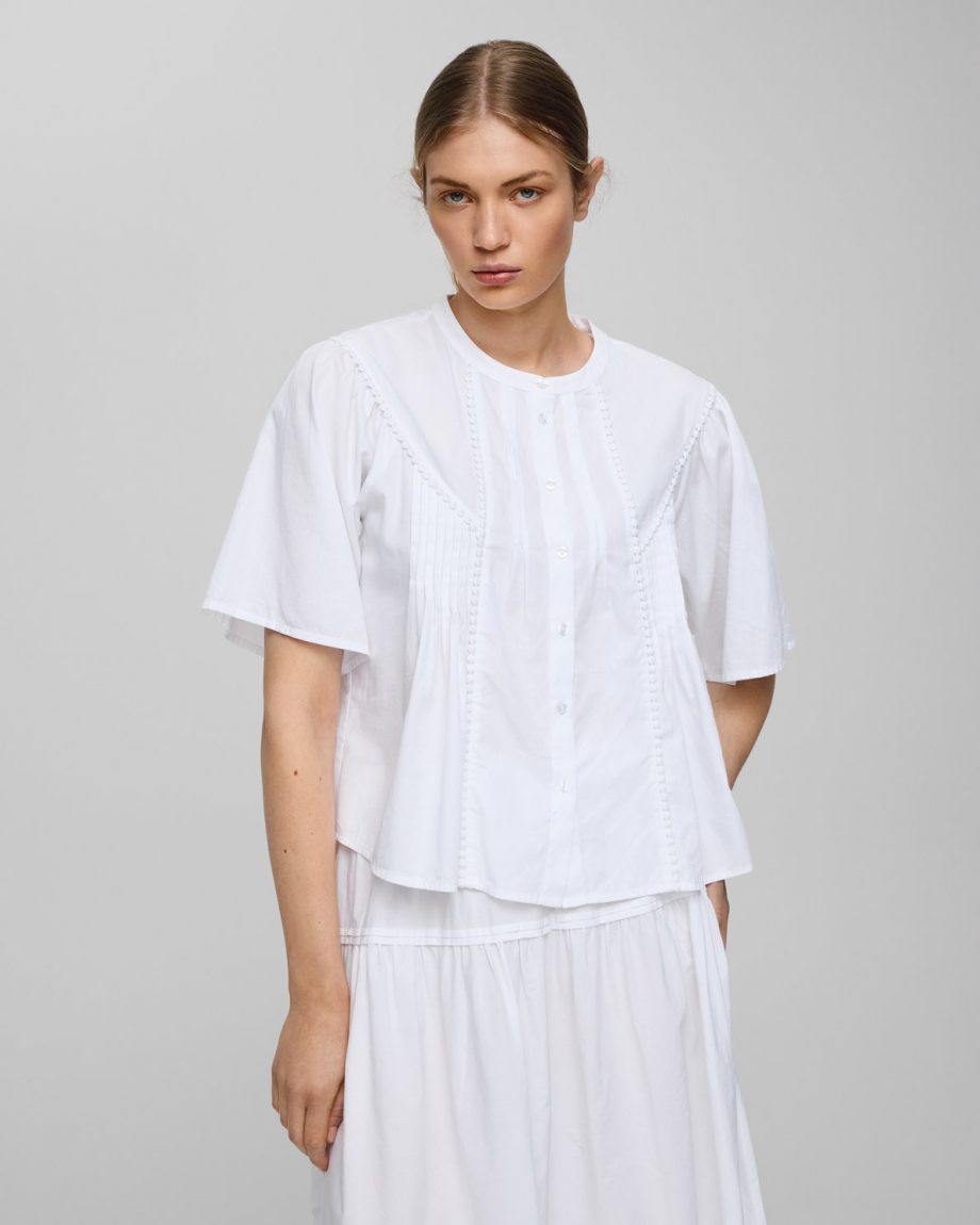 Ethelyn 2/4 shirt - Bright white