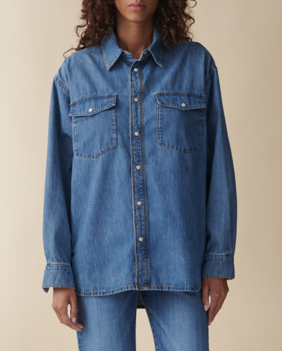 Angela shirt - Light blue vintage