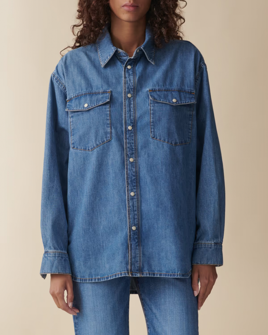 Angela shirt - Light blue vintage