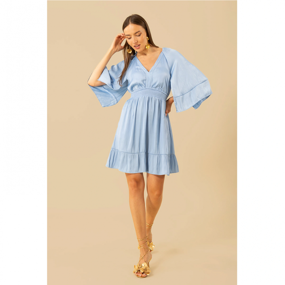 Baylee solid dress - Blue