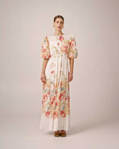 Chiffon Maxi Dress - Roaslie