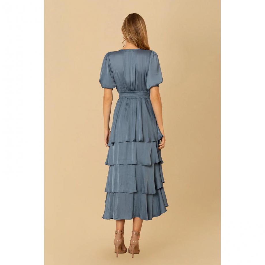 Milana solid Dress  - Slate