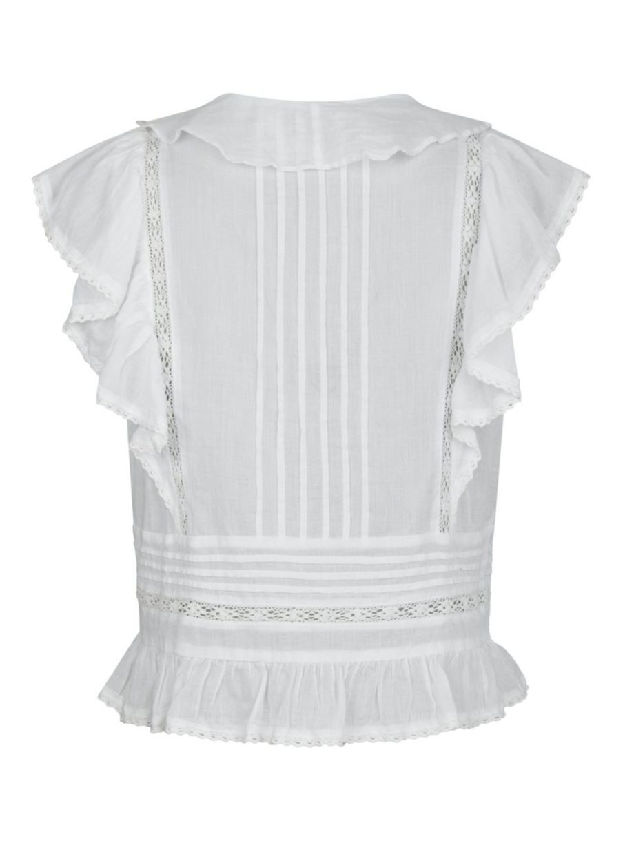 Netali S Voile Top - White