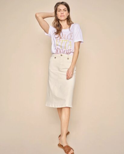 Eve kyle skirt - Pearled ivory