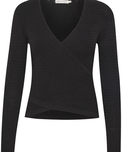 Imimi wrap pullover - Black