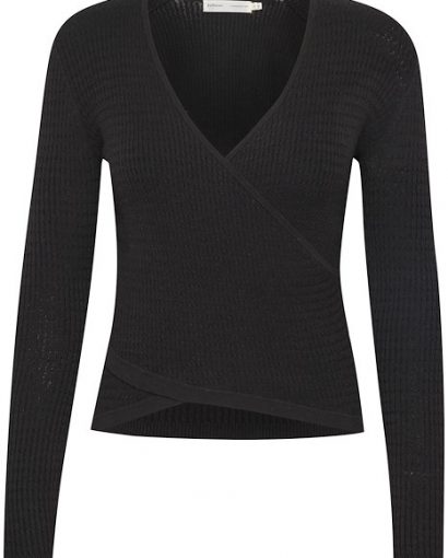 Imimi wrap pullover - Black