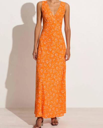 Acacia midi dress - Orange