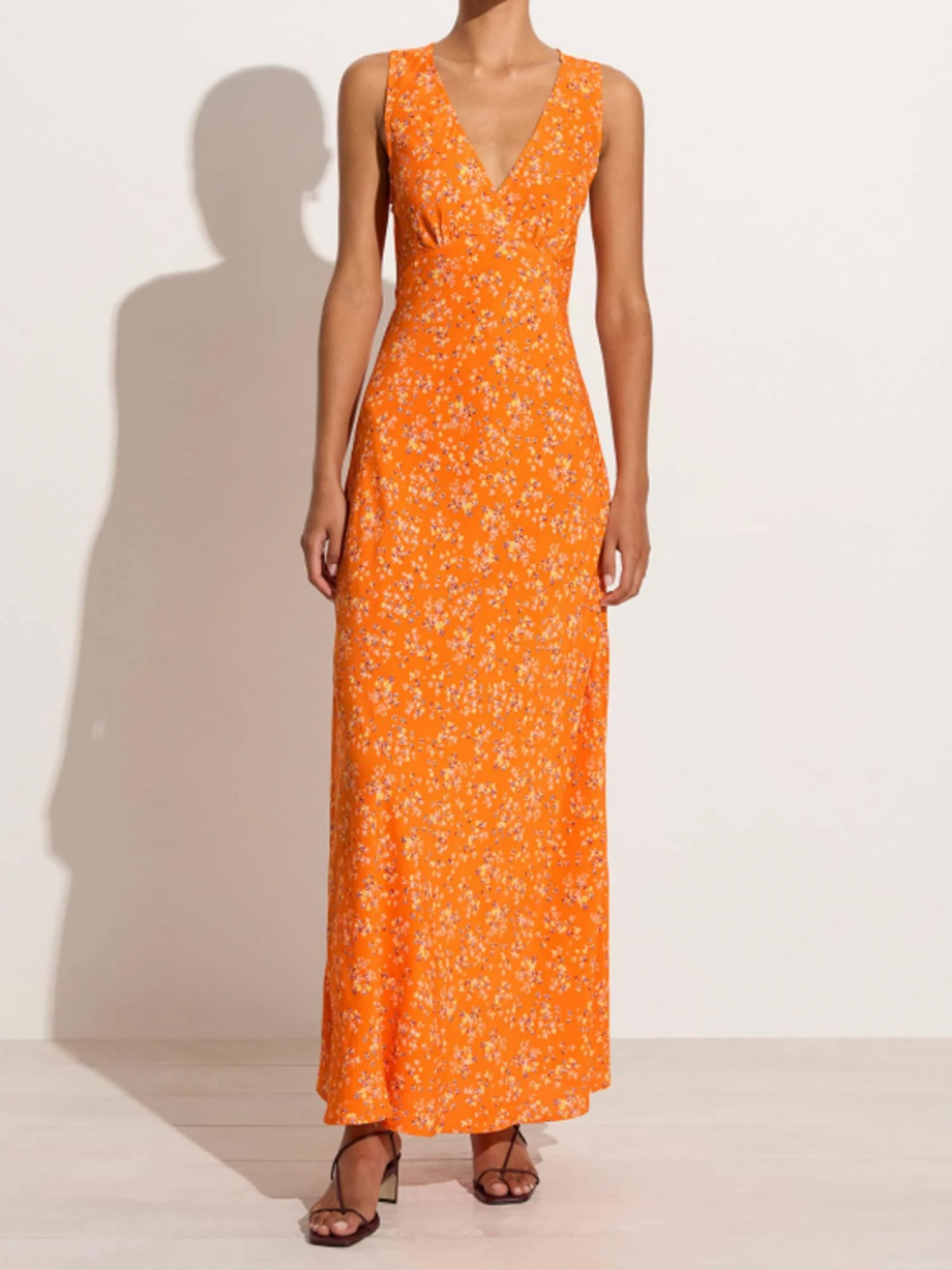 Acacia midi dress - Orange