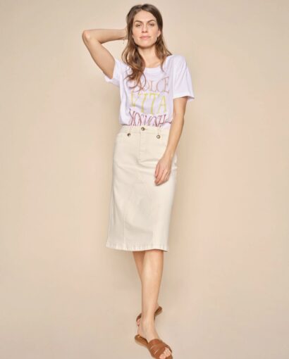 Eve kyle skirt - Pearled ivory