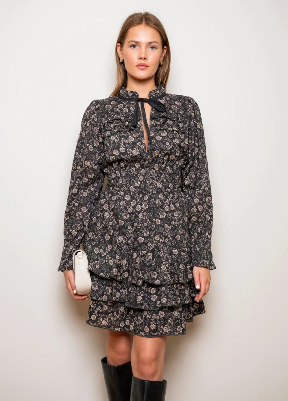 Harmony Dress - Beige Botanic