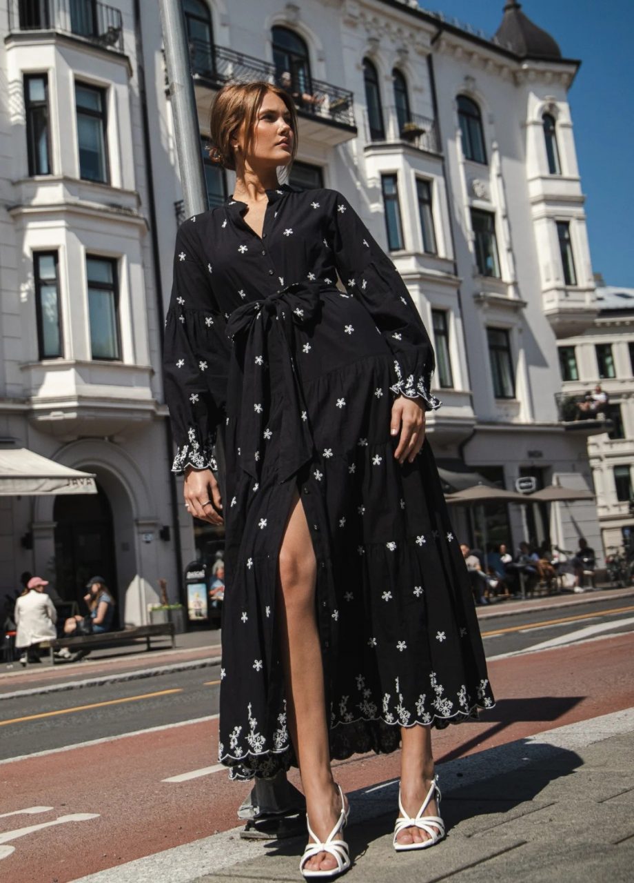 Gabriella Dress - Noir Embrodery