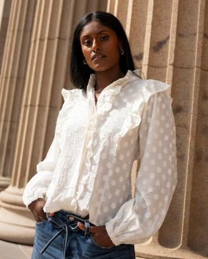 Maya Blouse - Powder