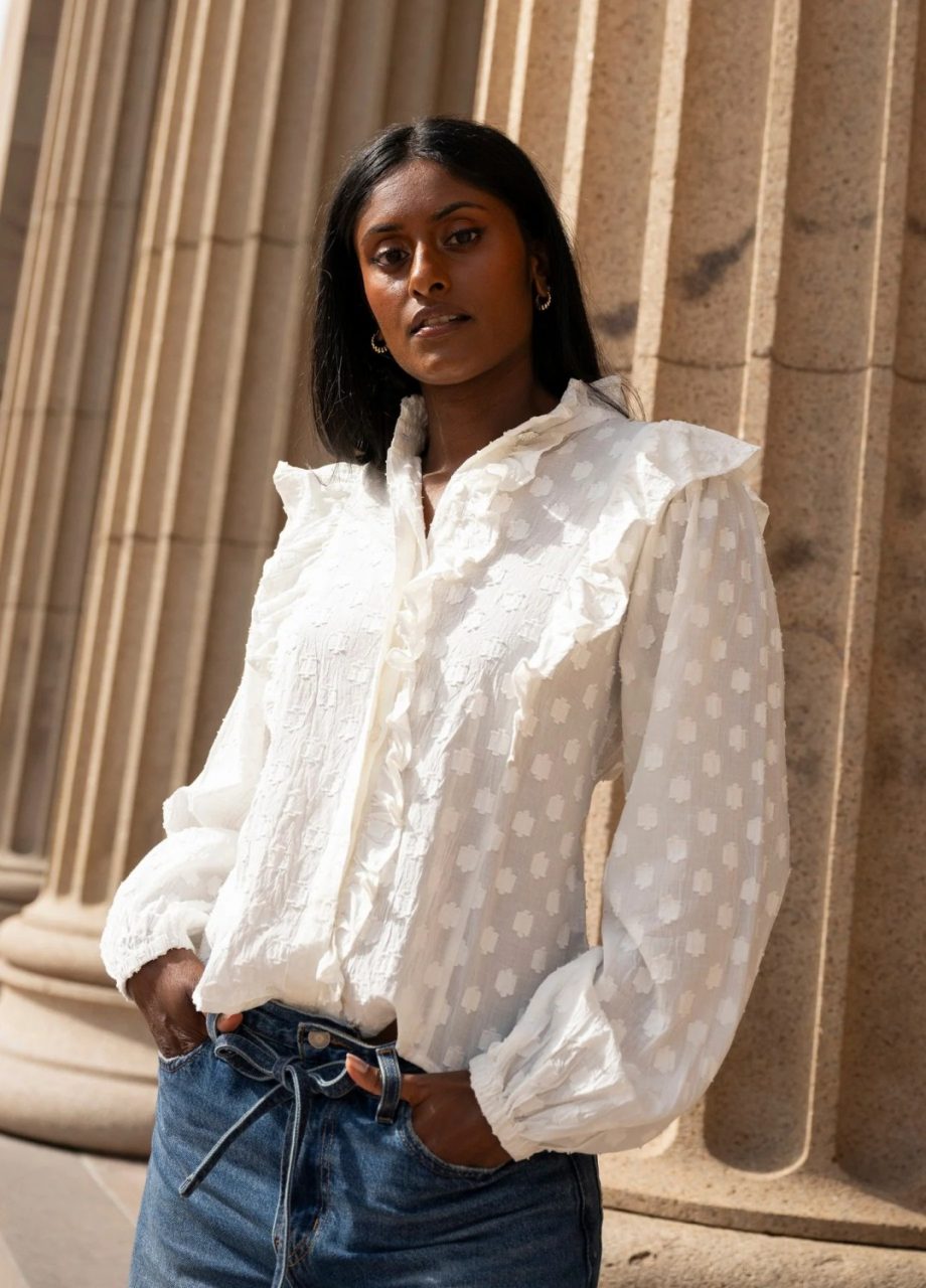 Maya Blouse - Powder