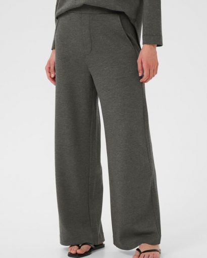 Gincette melange pant - Dark grey melange