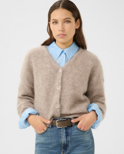 Debbie cardigan - Warm sand melange