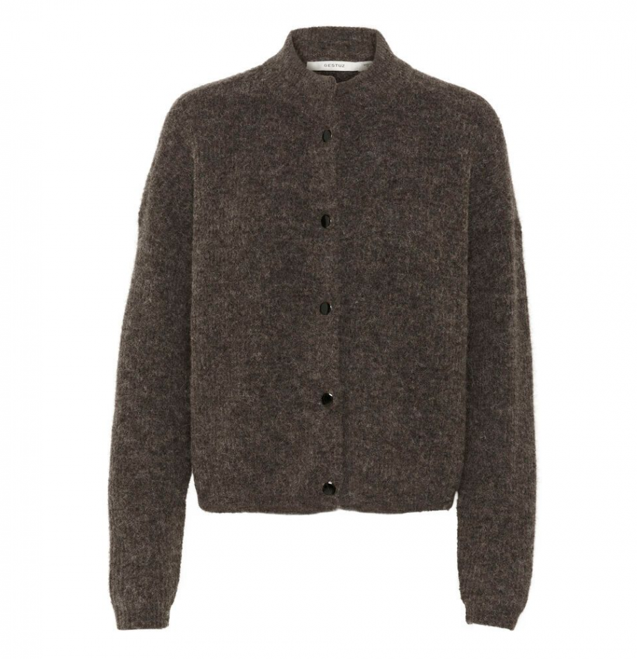 Alpha short cardigan - Chestnut mel